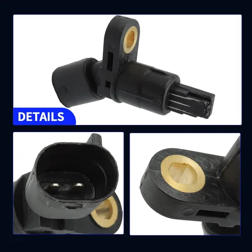 Miniatura 8 de HiSport Sensor de velocidad de rueda ABS 1J0927807B, 2 piezas, ubicación trasera izquierda y derecha, compatible con Audi TT 2000-2006, Volkswagen