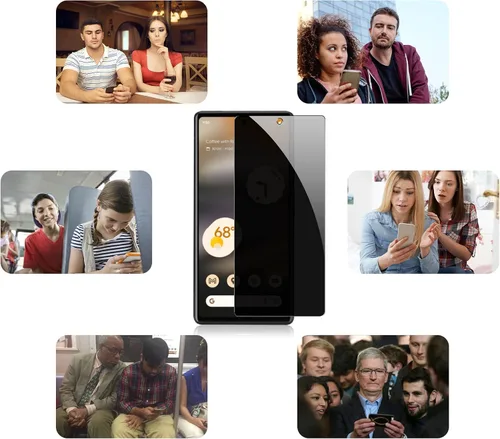 Miniatura 5 de YWXTW Protector de pantalla de privacidad para Google Pixel 6A, 6.1 "5G, vidrio templado anti-espía 9H película de dureza