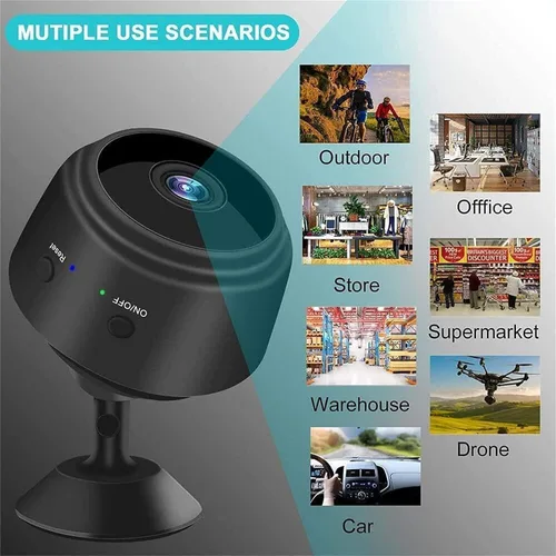 Miniatura 7 de Spy Focus Mini cámara de seguridad magnética paquete de 3 mini cámara de vigilancia WiFi inalámbrica pequeña cámara de seguridad para el hogar