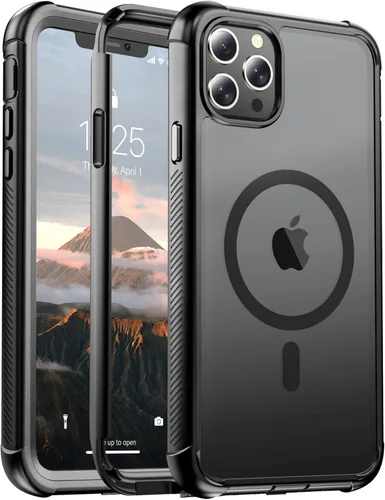 Miniatura 81 de jaroco - Funda magnética compatible con MagSafe para iPhone 11 de 6.1 pulgadas; protección de grado militar contra caídas, de doble capa