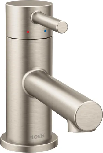 Miniatura 10 de Moen Align - Grifo de baño de perfil bajo con una sola manija, moderno, de oro cepillado, con escurridor para desagüe, 6191BG
