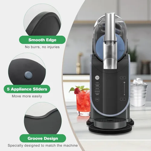Miniatura 3 de Slider Mat para Ninja Slushie Machine FS301, almohadilla deslizante de bambú Slushy Machine para el hogar Slushie Maker Accesorios, negro