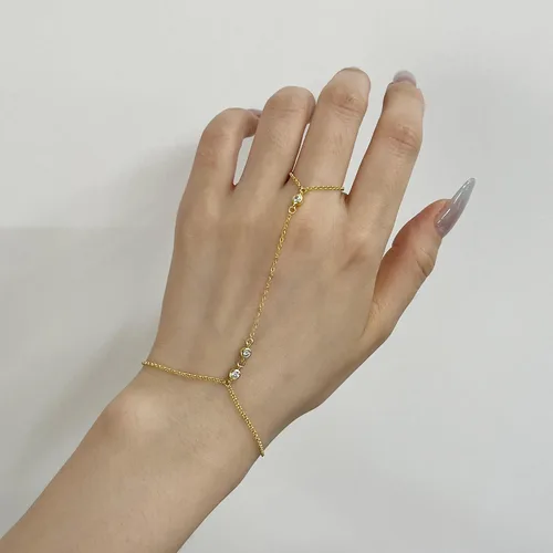 Miniatura 130 de Pulsera de plata de ley 925 para mujer, pulsera de mano para mujer, pulseras esclavas de 7 a 9 pulgadas ajustable