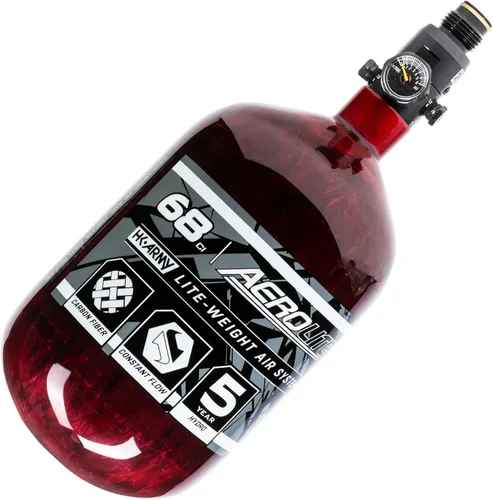 Miniatura 16 de HK Army Aerolite de fibra de carbono HPA Sistema de tanque de aire comprimido para paintball Transparente