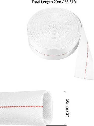 Miniatura 6 de QWORK Manguera de lavado a contracorriente, manguera contra incendios de descarga flexible de 2 pulgadas de diámetro interior x 65 pies, manguera
