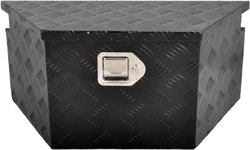 Miniatura 8 de Caja de herramientas de aluminio de 60 pulgadas para camión, caja de pecho de remolque, organizador de almacenamiento bajo la carrocería