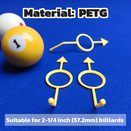 Miniatura 2 de Balón de billar ayuda para apuntar, entrenador de bola de taco para bolas de (2-1/4 pulgadas, 0.98 pulgadas, 1.5 pulgadas). 2, 4 o 6