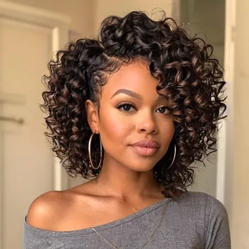 Miniatura 18 de Cabello de Ganchillo Jamaicano Saltarín de 8 Pulgadas 5 Paquetes 2X Rizo de Varita Ringlet Cabello de Ganchillo Pre-Enrollado Rizo Saltarín