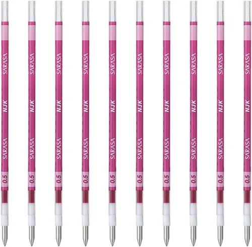 Miniatura 14 de Zebra BRNJK5BK - Recambio para bolígrafo, Sarasa, NJK-0.5, negro, 10