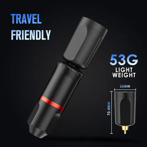 Miniatura 3 de STIGMA Kit de tatuaje inalámbrico con bolígrafo de tatuaje giratorio, batería de tatuaje de 1400 mAh, 20 agujas de cartucho de tatuaje y 7