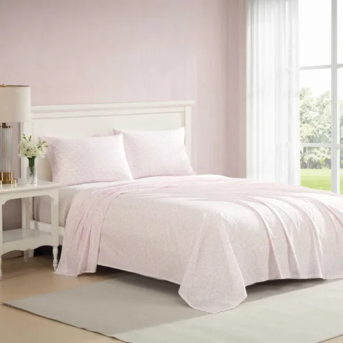 Miniatura 53 de Laura Ashley - Sábanas King, Juego de Ropa de Cama de Percal de Algodón, Ligero y Transpirable para el Hogar (Emogene Naranja Quemado, King)