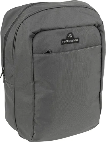 Retrospec Sidekick Pannier Bike Bag - Waterproof Commuter Pannier with Laptop Sleeve, Reflective Rain Cover & Carry Strap - Eco-Friendly 600D rPET -
