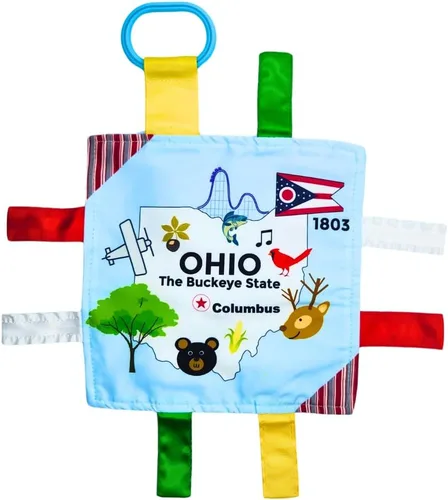 Miniatura 33 de Baby Jack & Co - Cochecito de juguete para bebés de 8 x 8 pulgadas, juguete para bebés, juguetes arrugados para desarrollar cinco sentidos, aprende
