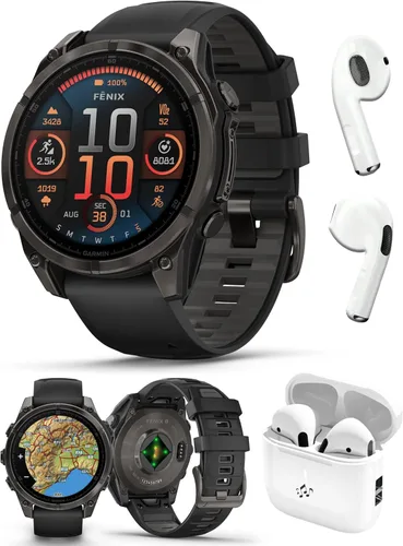 Miniatura 19 de PlayBetter Garmin Fenix 8 AMOLED Sapphire (43mm, Titanio DLC gris carbón) Reloj inteligente multideporte GPS con pantalla AMOLED de zafiro