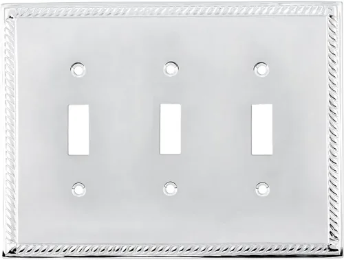 Miniatura 17 de Nostalgic Cubierta de placa de interruptor de salida eléctrica roseta de cuerda de almacén Latón pulido