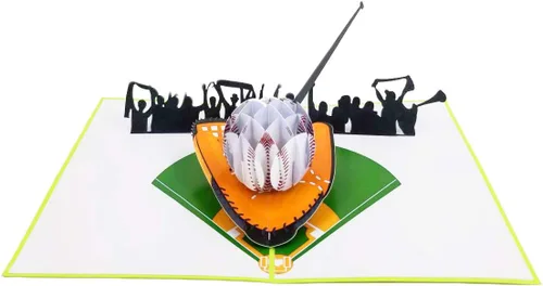 Tarjeta de cumpleaños de béisbol, agradecimiento, cumpleaños, día del padre, felicitaciones, aniversario, jubilación, amantes del béisbol (tarjeta