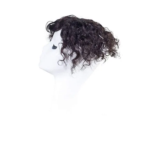 Miniatura 11 de RemeeHi Postizos en mono cabeza vuelta Remy cabello humano ondulado clip en la parte superior o Toupee Wiglet para pérdida adelgazamiento pelo
