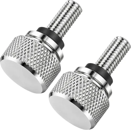 Miniatura 8 de Perno de asiento de acero inoxidable Tornillo de montaje trasero negro compatible con Harley Davidson 1996-2024, 2