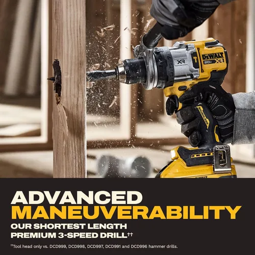 Miniatura 6 de DEWALT 20V MAX XR Brushless Hammer Drill 1/2 In. and High Torque 1/4 Impact Driver Combo with 2 x 4 Ah Batteries and 4 Amp Charger (DCK2112QQ2)