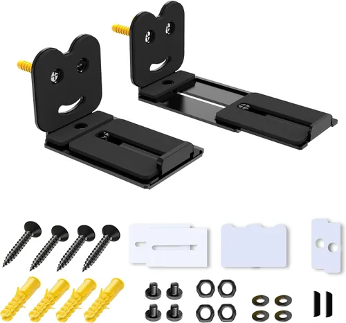 Miniatura 10 de Soporte de barra de sonido ajustable, soportes de pared universales para barra de sonido que funcionan con la mayoría de soportes de barra