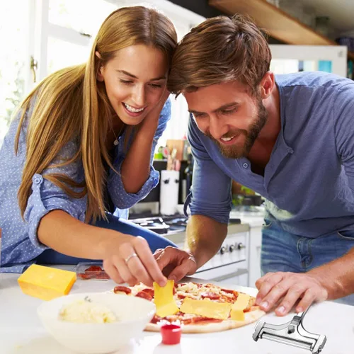 Miniatura 5 de Cortador de queso con alambre de acero inoxidable, cortador de queso ajustable de mano, afeitadora de queso premium para mozzarella, cheddar
