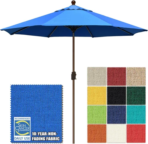 Miniatura 53 de EliteShade USA Sombrilla de Mercado de 9 Pies con Garantía de 10 Años Sin Decoloración, Sombrilla de Patio, Sombrilla de Mesa para Exteriores