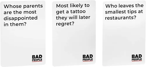 Miniatura 4 de Juego de fiesta BAD PEOPLE + Set After Dark – Divertido juego de cartas para adultos para amigos y noche de juegos Divertido juego de mesa