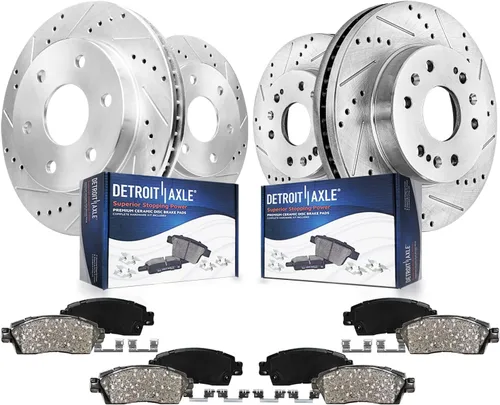 Miniatura 35 de Detroit Axle - Kit de freno delantero para Honda Element 2002-2004 CR-V 2003-2011 Pinza de freno de disco lateral del pasajero con soporte Pastillas