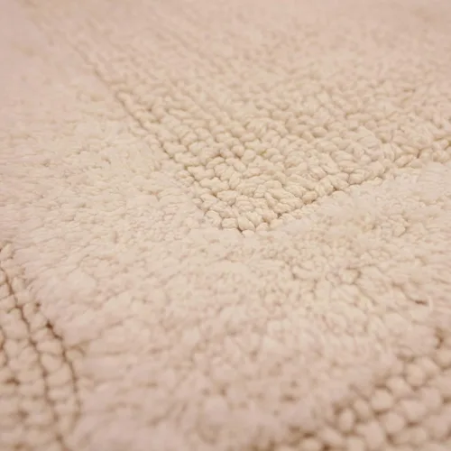 Miniatura 4 de French Connection Stonewash - Alfombra de baño de mezcla de algodón, 20 x 34 pulgadas, color marfil