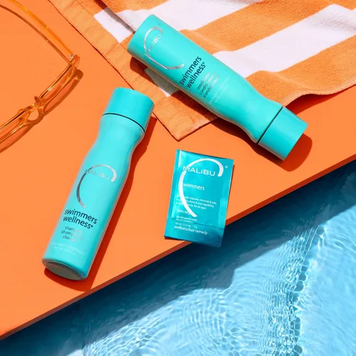 Miniatura 6 de Malibu C Swimmers Wellness Hair Remedio (1 paquete) - Previene y protege la decoloración del cabello del cloro y los elementos de la piscina