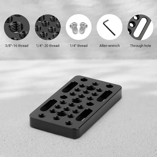 Miniatura 3 de SMALLRIG Placa de conmutación para cámara Easy Plate para bloques de riel, colas de milano y varillas cortas - Versión más larga - 1598