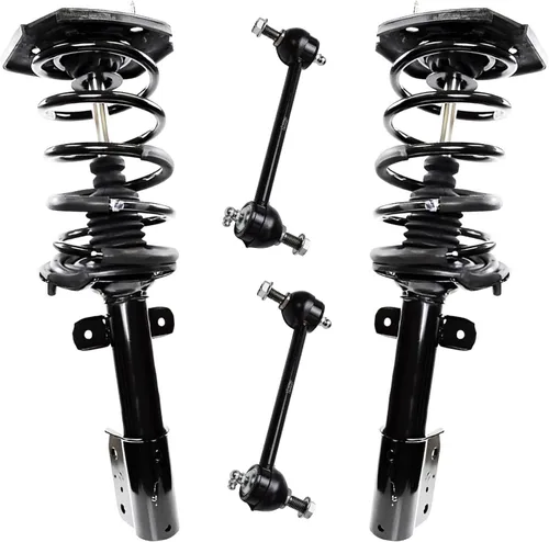 Miniatura 44 de Detroit Axle - Kit de puntales delanteros 2WD para Ford F-150 2005-2008 Lincoln Mark LT 2005-2008, 2 puntales con muelle helicoidal, 2 enlaces