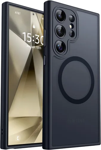 Miniatura 58 de CANSHN Funda diseñada para Samsung Galaxy A16-5G [protección completa de la cámara] [compatible con Magsafe] funda protectora trasera translúcida