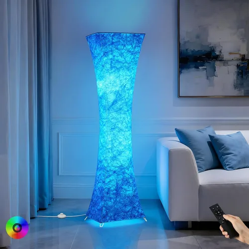Miniatura 9 de GyroVu Lámpara de pie de 46 pulgadas para sala de estar, lámpara de pie LED ajustable con temperatura de color, lámpara de pie de columna, lámpara