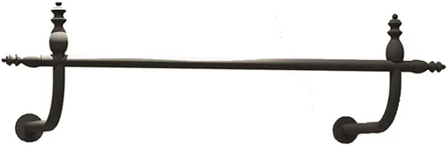 Miniatura 6 de Perchero para ropa montado en la pared, barra de ropa de hierro negro desmontable resistente para colgar en la pared, barra de colgar multiusos