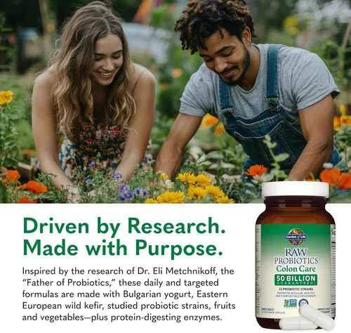 Miniatura 7 de Garden of Life - Probióticos RAW Probióticos Cuidado de Colon - Acidophilus y Cultura Viva Probióticos Promueve Movimientos Regulares, Saludables