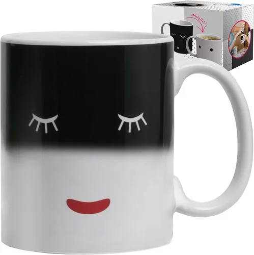 Magic Mug - Taza mágica que cambia de color con el calor. Taza única de cerámica para té o café ,de 12 onzas. Idea para el cumpleaños de mamá, papá,