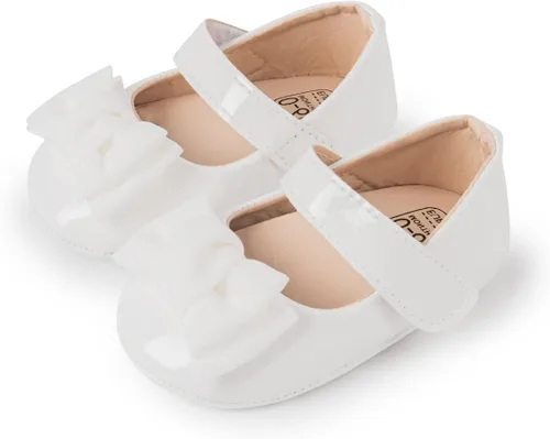 Sawimlgy Zapatos de ballet Mary Jane con lentejuelas para bebé y niña, de piel sintética, para boda, fiesta, princesa, suela de goma, para niños