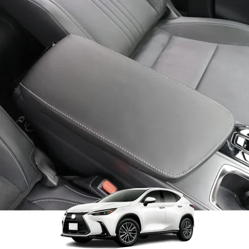 Accesorios interiores personalizados para Lexus NX 250 NX 350 NX 350h NX 450h+ 2022 2023 cubierta de reposabrazos de cuero para consola central,