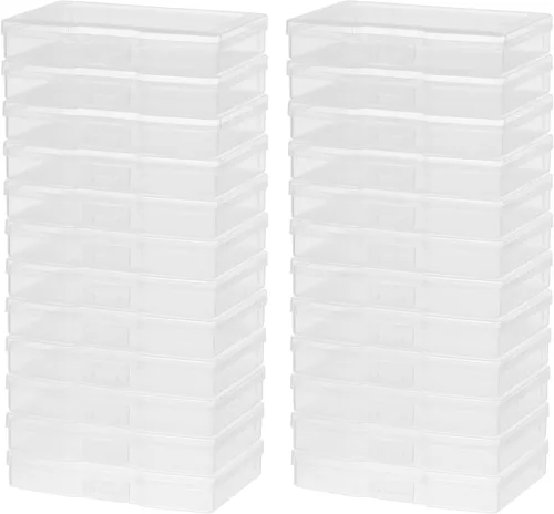 Miniatura 9 de novelinks Cajas transparentes de almacenamiento de fotos de 4 x 6 pulgadas – Cajas organizadoras de fotos – Caja de almacenamiento de fotos