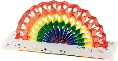 Miniatura 7 de Hallmark Tarjetas de agradecimiento en blanco para niños, arcoíris (20 tarjetas con sobres)