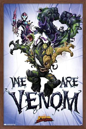 Miniatura 19 de Trends International Marvel Comics TV - Póster de pared de Spider- Man: Maximum Venom - We Are Venom, 22.375 x 34 pulgadas, versión enmarcada