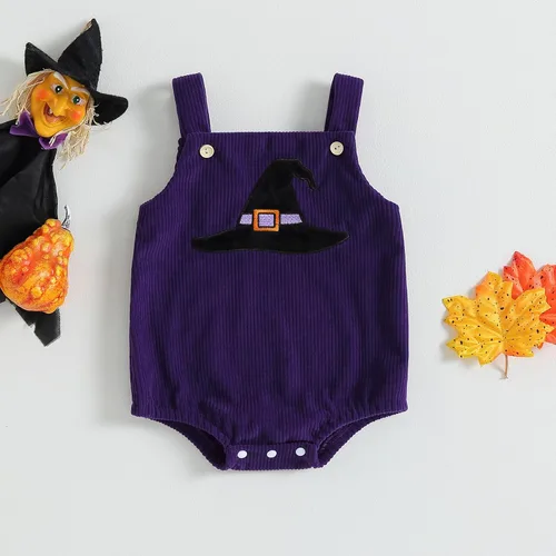 Miniatura 3 de Traje de Halloween para bebé recién nacido, overol sin mangas, con botones, ropa unisex de otoño