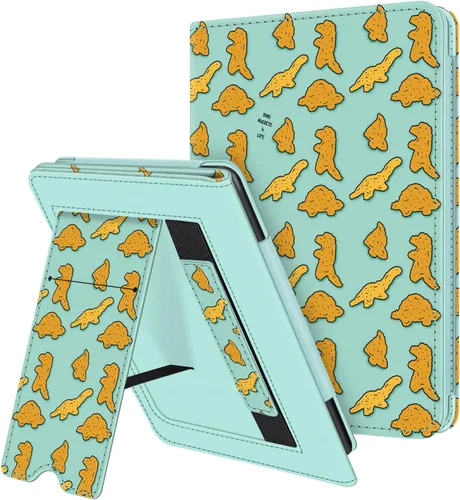 Miniatura 12 de Fintie Funda con soporte para Kindle de 6 pulgadas (11ª generación-2024/2022) - Funda de piel sintética con ranura para tarjeta de encendido y Negro