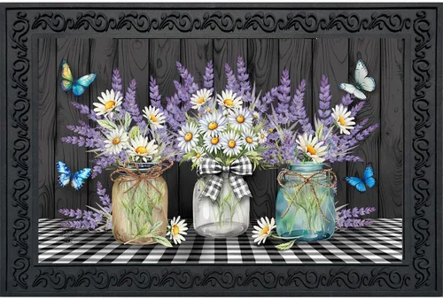 Miniatura 7 de Briarwood Lane Felpudo de primavera con flores frescas de granja