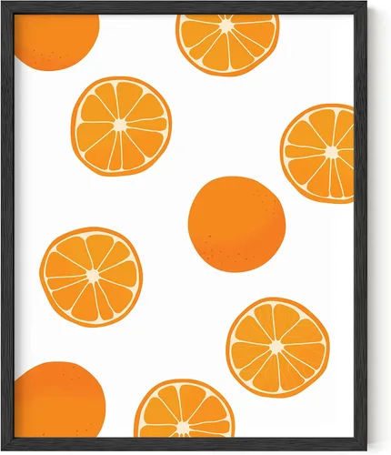Miniatura 11 de HAUS AND HUES Fruit Art - Imagen de melocotón, decoración de pared de cocina, impresión de baño (marco beige, 24 x 36)