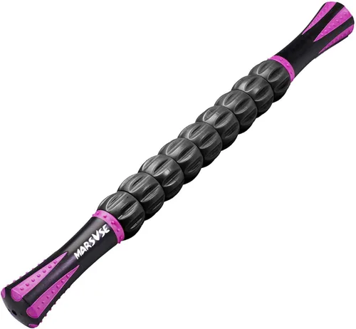 Varilla de rodillo muscular, herramienta de masaje para atletas, calambres calambres, alivio del dolor muscular, terapia física, recuperación Violeta