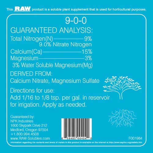 Miniatura 6 de RAW Calcio/Mag 2oz - Combo esencial para la salud vegetal - Aumenta la fuerza celular y la absorción de nutrientes