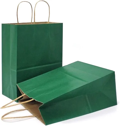 Miniatura 61 de AZOWA Bolsas de regalo de papel kraft negro con asas (negro, 12 piezas, 5 x 3.1 x 8.2 pulgadas)
