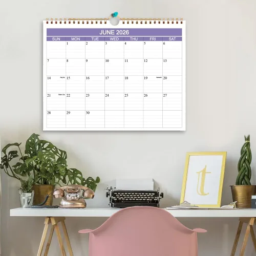 Miniatura 5 de Calendario 2026-2027 - Calendario de pared 2026-2027 de abril de 2026 a diciembre de 2027, calendario de 21 meses con papel grueso
